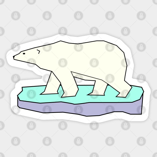 Polar Bear Climate Change Sticker by renzkarlo